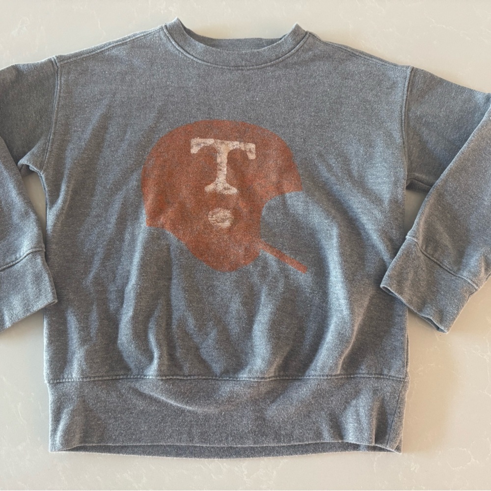 Tennessee Vols Youth Hand Painted Sweatshirt Grey Medium